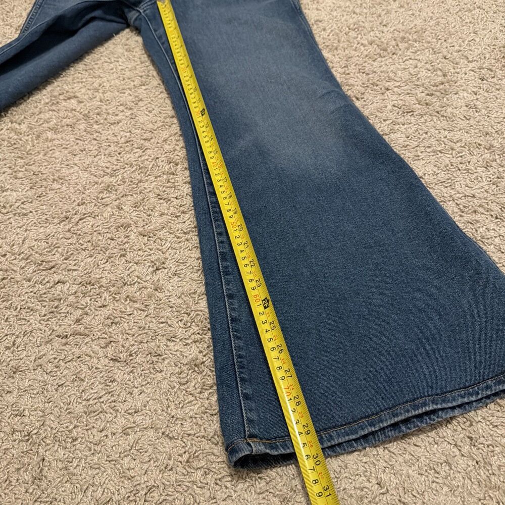Wrangler Wanderer High Rise Flare Jeans Medium Blue 622 - Womens 28 X 32 - Picture 14 of 15